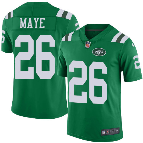 Nike Jets #26 Marcus Maye Green Youth Stitched NFL Limited Rush Jersey - Click Image to Close